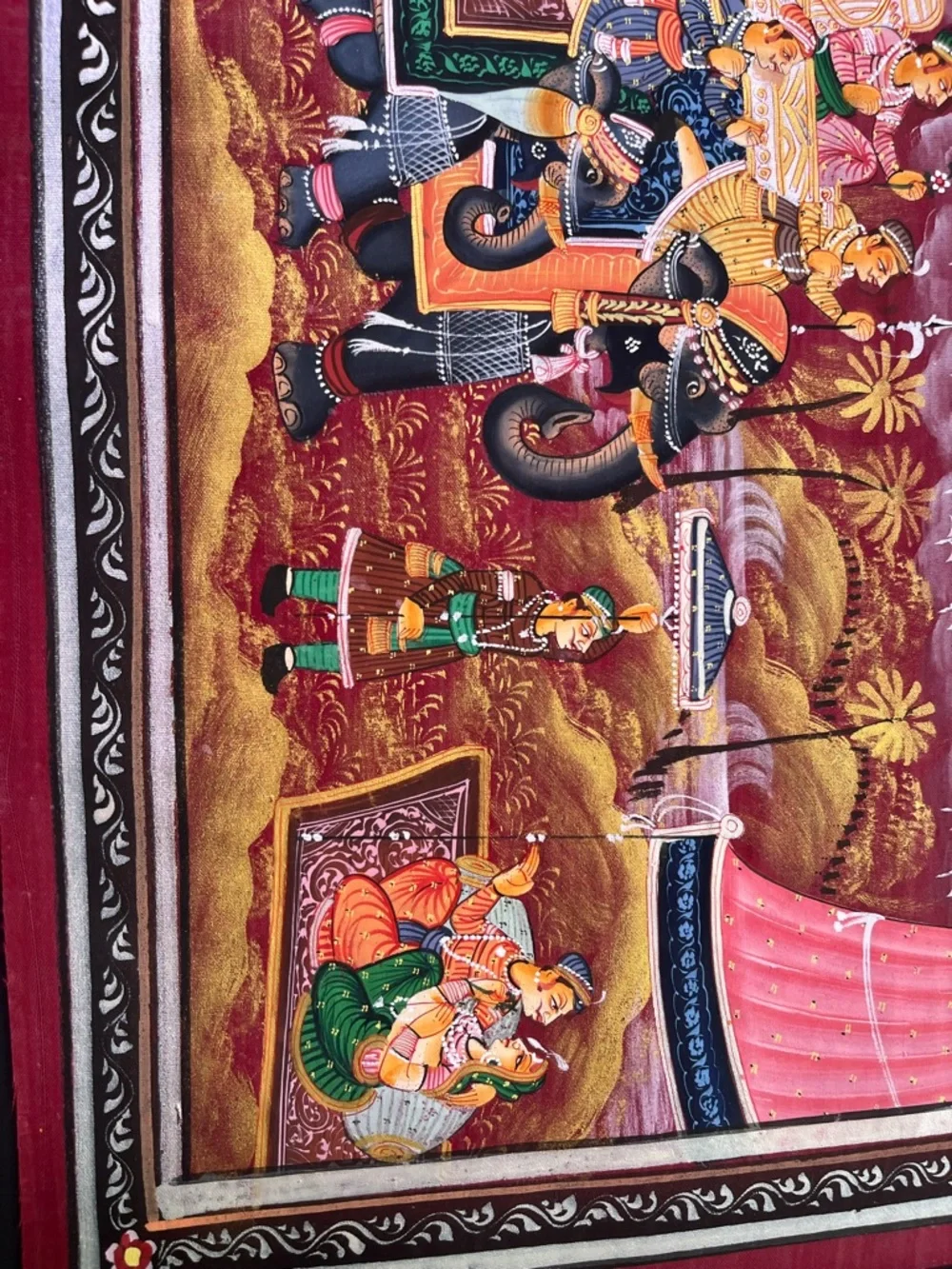 Traditional Indian Royal Procession Wall Art - Multicolor